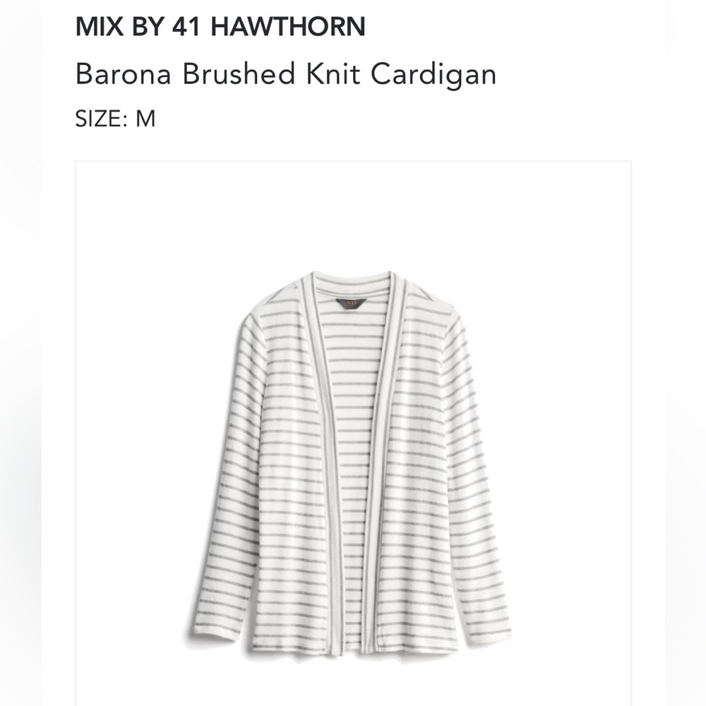 MIX BY 41 HAWTHORN Barona Brushed Knit Cardigan